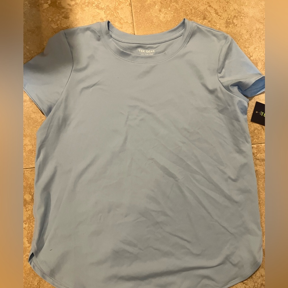 Girls size 14 Tek gear tee shirt blue